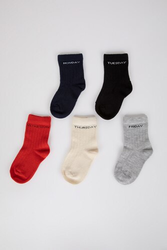 Lot De 5 Chaussettes Garçon Coton – Motifs Minecraft Officiels – NEXT – Taille Unique Enfant – Ourlet Côtelé