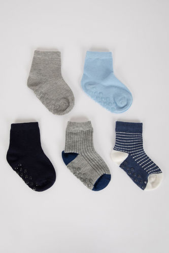Baby Boy 5 Pack Cotton Long Socks