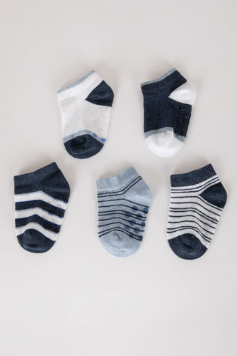 Baby Boy 5 Pack Cotton Booties Socks