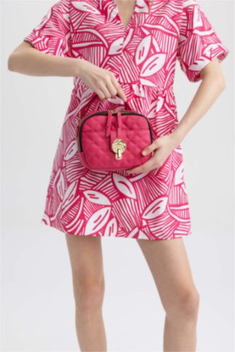 Kadın Pembe Kadın Suni Deri El Çantası