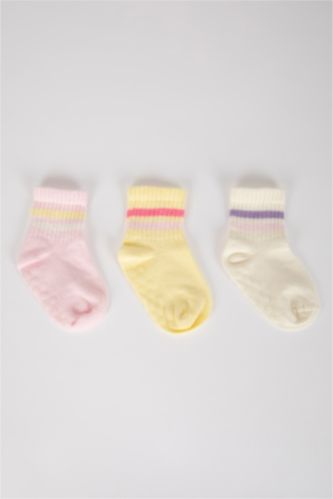 BABY GIRL MIXED Baby Girl 3-pack Cotton Long Socks