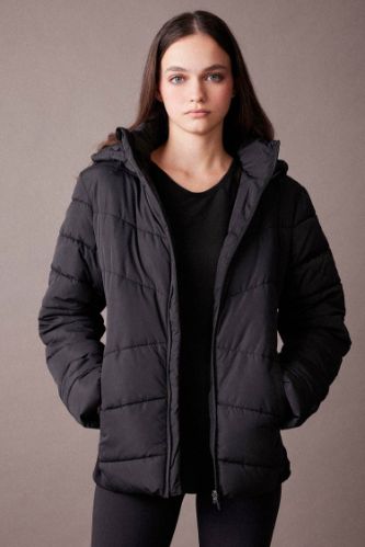 Slim fit puffer jacket women's online