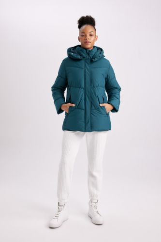 Turquoise puffer deals jacket women's