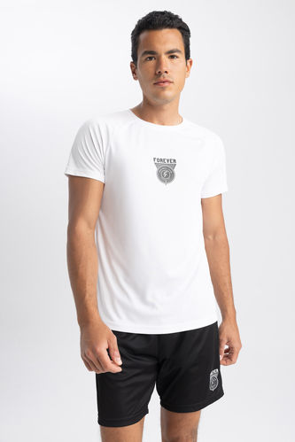DeFactoFit Slim Fit T-Shirt mit Rundausschnitt