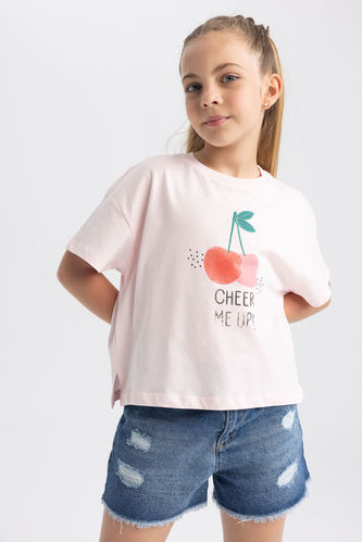 Girl Crop Short Sleeve T-Shirt