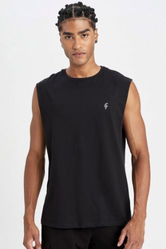 DeFactoFit Boxy Fit Bisiklet Yaka Sporcu Atlet