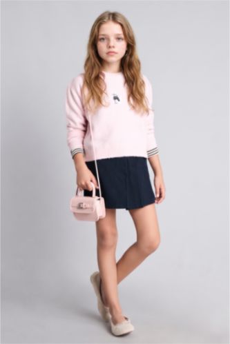 Young Girls - Teen Girls NAVY Girl Gabardine Skirt