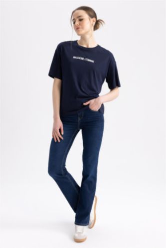 Sorbe X DeFacto Yüksek Bel Boru Paça Bootcut Jean Pantolon