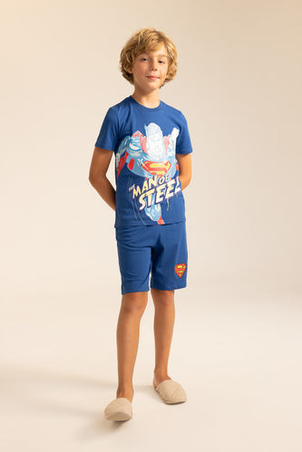 Boy Superman Short Sleeve Pajamas Set