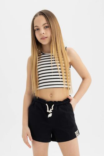Girls Combed Cotton Shorts