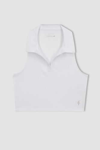 white polo undershirt