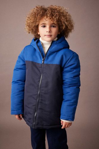 Boy Hooded Water Repellent Puffer Jacket
