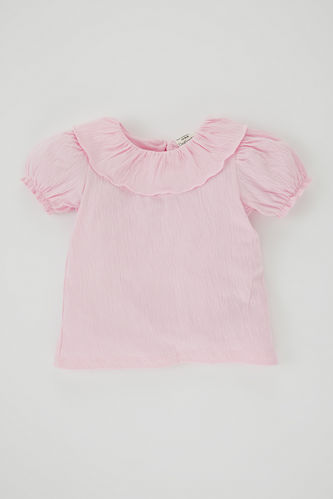 Kız Bebek Krinkıl Kısa Kollu Tişört
