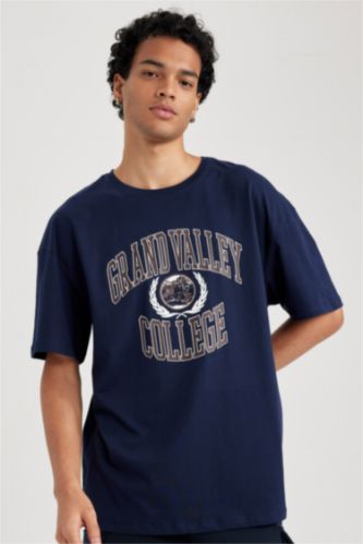 MAN NAVY Comfort Fit Crew Neck Short Sleeve T-Shirt