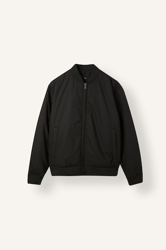Slim Fit Water-Repellent Mid-Season Lined Zip-Up Bomber Jacket