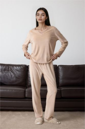 Fall in Love Regular Fit Top Bottoms 2 Piece Pajama Set