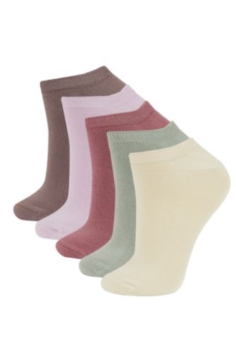 WOMAN MIXED 5 Piece Cotton Short Socks