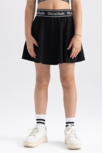 Girl Combed Cotton Shorts Skort