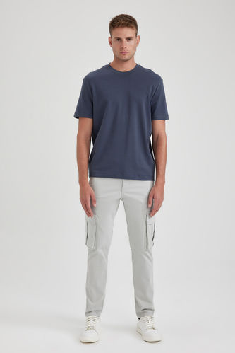 Slim Fit Cargo Pocket Trousers