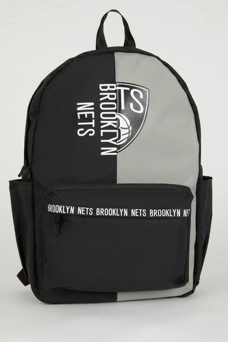 Erkek NBA Brooklyn Nets Su İtici Kumaş Sırt Çantası