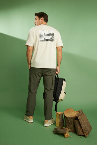 Oversize Fit Discovery Lizenziertes T-Shirt   aus Baumwolle
