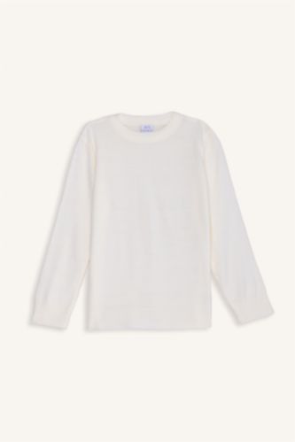 Boy Regular Fit Crew Neck Knit Pullover