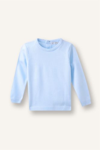 Baby Boy Blue Baby Boy Regular Fit Crew Neck Pullover