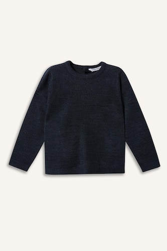 Pull à col rond pour bébé garçon Coupe régulière