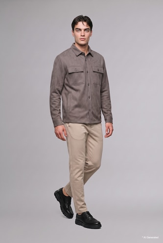Suede Overshirt