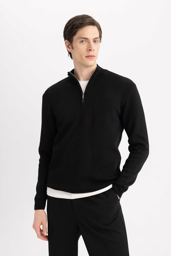 Пуловер стандартного крою на молнии для чоловіків