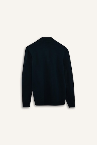 Standard Fit Half Zippered Basic Knit Pullover