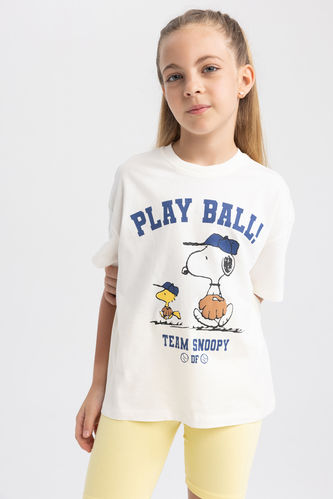 Футболка свободного кроя Snoopy для девочек
