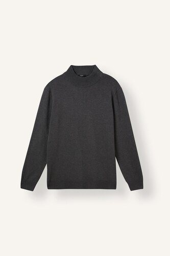 Regular Fit Basic Turtleneck Knit Pullover