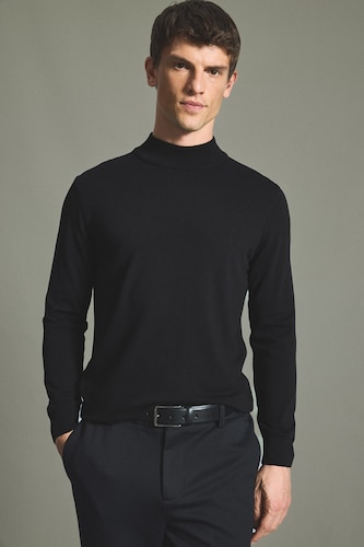 Regular Fit Basic Knitted Turtleneck Sweater