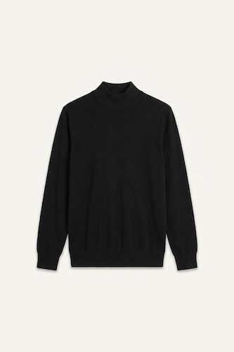 Regular Fit Basic Knitted Turtleneck Sweater