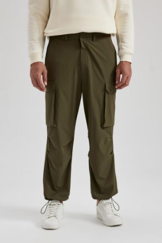 Pantolon Relax Fit Kargo Cepli Lastikli Paça