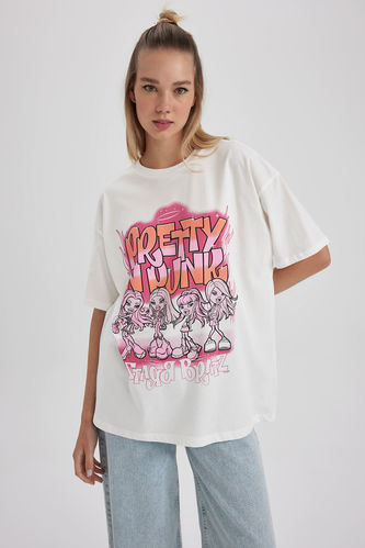 PRETTYLITTLETHING Women's Cotton Pink Oversized T-Shirt - Size M
