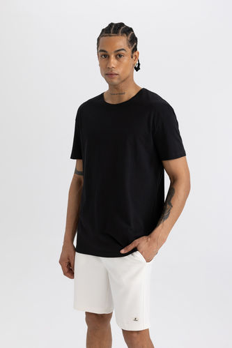 Defacto Fit Standard Fit Crew Neck Printed T-Shirt