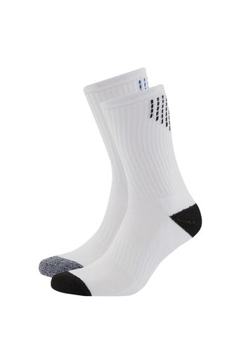 Mens 2 Piece Cotton Towel Sports Socks