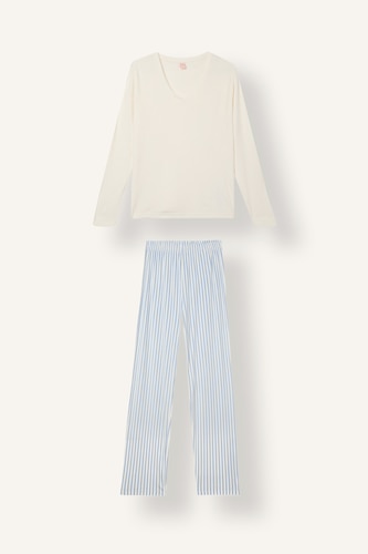 Regular Fit Striped 2 Piece Set