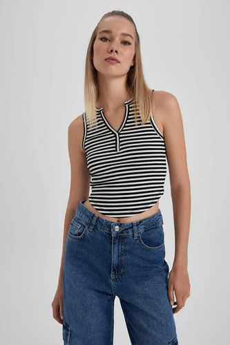 Fitted Ribbed Camisole Undershirt