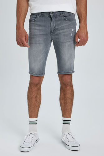 Skinny Fit Jeans Bermuda