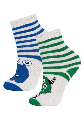 Erkek Çocuk 2'li Pamuklu Kışlık Çorap