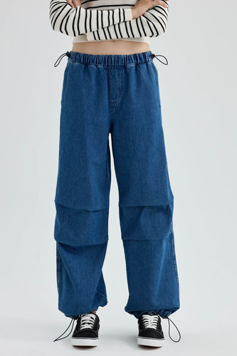 Jogger Fit High Waist Comfortable Fit Long Cotton Jeans
