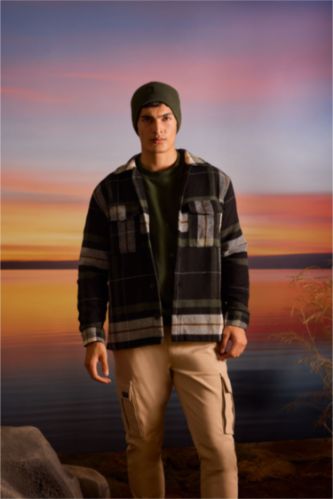 Relax Fit Oduncu Flanel Uzun Kollu Gömlek