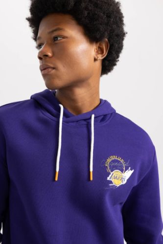 Purple MAN NBA Los Angeles Lakers Licensed Long Sleeve Sweatshirt