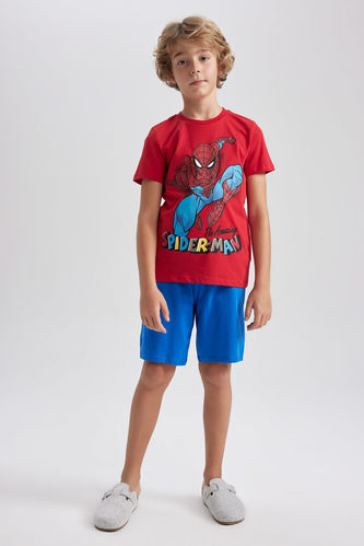 Erkek Çocuk Marvel Spiderman Lisanslı Kısa Kollu Pijama Takım
