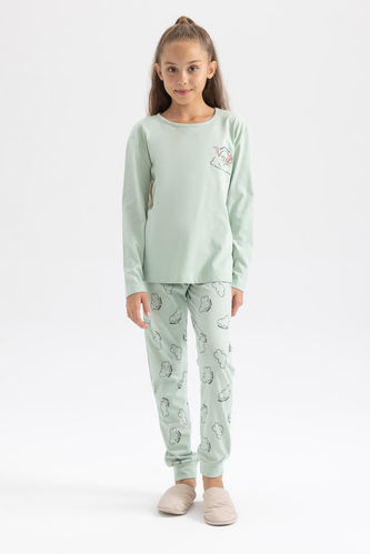 Kız Çocuk Uzun Kollu Pijama Takımı