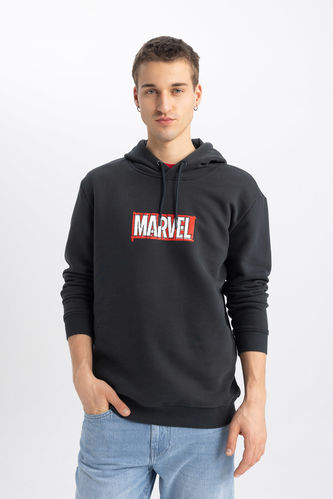 Regular Fit Marvel Licensed Long Sleeve Sweatshirt