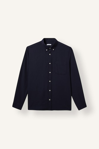 Men NAVY Regular Fit Oxford Long Sleeve Shirt